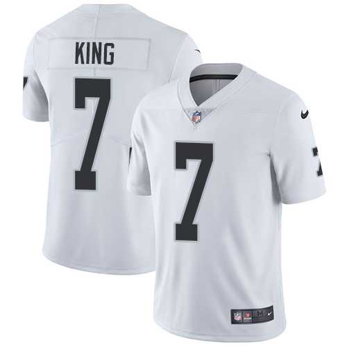 Nike Oakland Raiders #7 Marquette King White NFL Vapor Untouchable Limited Jersey,We sell and wholesale Nike Oakland Raiders #7 Marquette King White NFL Vapor Untouchable Limited Jersey on line form chian!